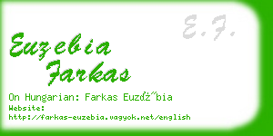euzebia farkas business card